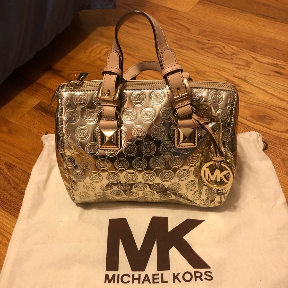 Michael Kors Gold Handbag